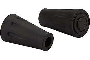 ‎BUNGYPUMP BungyPump Gummipuffer für Nordic Walking Stöcke – 2 Stück, aus Naturkautschuk, rutschfest & langlebig, passend für Asphalt & Harte Böden – Schwarz
