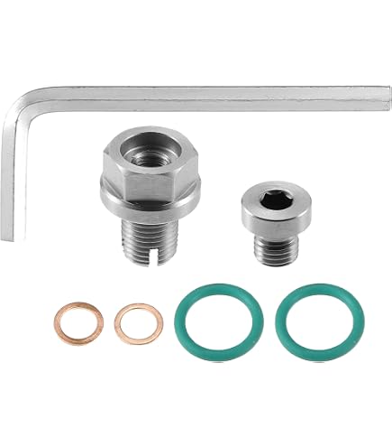 Kit De Réparation Bouchon De Vidange M14.1-1.5mm - Bouchon Autotaraudeur Acier Inox + Joints + Clé - 10