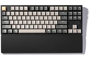 Keychron Silicone Palm Rest Black, Repose-Poignet Ergonomique pour Clavier mécanique K8 / K8 Pro / C1 / C1 Pro