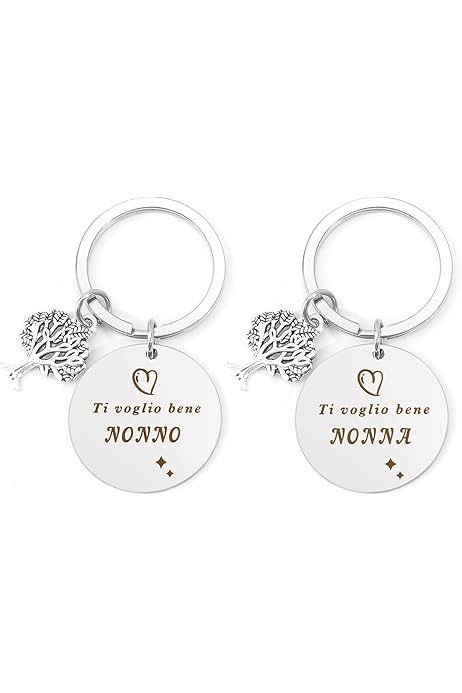 Portachiavi Regalo Per Nonna - Inciso 'Migliore Nonna Del Mondo', Acciaio Inossidabile - Foto 6
