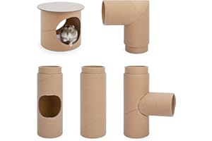 Niteangel Creativo e componibile, tunnel per criceti, fai da te e costruisci una tana tubolare unica come nascondiglio per animali di piccole dimensioni come criceti, topi, gerbilli e topi (set intero
