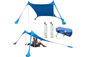 ZASDVN Tienda De Campaña De Playa Protección UV | Toldo De Playa Parasol Resistente A Los Rayos UV para Patio, Toldo Impermeable Resistente A Los Rayos, Parasol De Vacaciones En La Playa Tienda De Campaña