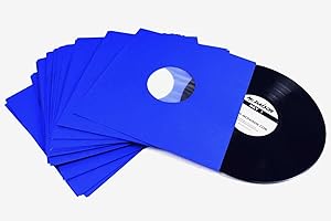 MC DAISON 25 pezzi Busta interna DELUXE antistatica antigraffio antipolvere di elevata qualità in carta blu + velina per dischi LP vinile 33 giri o 12" maxi single