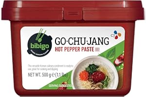 ‎BIBIGO Bibigo Gochu-Jang Chili Paste – Scharfe Paste aus Korea – Ideal zum Marinieren von Fleisch, für Reis oder Suppen – 1 x 500 g