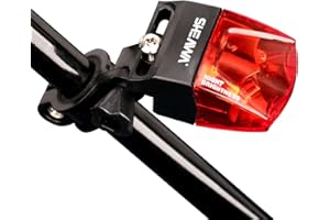 SHEAWA Luz trasera de bicicleta autoalimentada de inducción magnética de bajo consumo, no requiere batería, luz de advertencia de seguridad para ciclismo