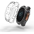 Dado Case Protector Compatible with Garmin Fenix 8 Smartwatch, TPU Full Case (Clear, 51mm)