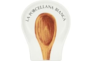 La Porcellana Bianca, Dekorowana porcelanowa podpórka na łyżki, linia konserwowa, 17 x 14 cm