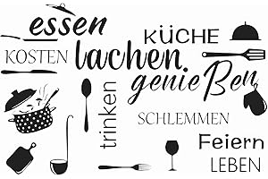 Alleshelfer Wandtattoo Sprüche Küchen, Küche Leben Wandaufkleber Sprüche Schwarz Wandaufkleber Küche Dekor Restaurant Zitate Sprüche Kochen Wandaufkleber