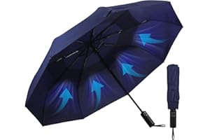 Gifmore Compact Windproof Umbrella - Automatic, Portable, Strong Foldable Travel Umbrella for Men and Women