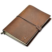 10 Carnets Lignés Kraft A5 – 36 Feuilles/72 Pages – Couverture Kraft, Pages épaisses – Pour Notes, Dessin, Journal, école, Bureau