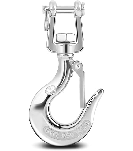 Marcopol Ösenlasthaken 0,5 Tonne - Verzinkter Sicherheitshaken 500kg