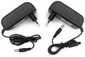 TEMPO DI SALDI 2 x Trasformatore Universale Da 2 Ampere 12 Volt Con Attacco Pin Da 2.1 A 5.5 Mm