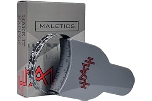 MaLetics – 150cm 60Inch Double Sided Body Tape Measure - Fitness, Gym & Weight Loss Measurement Tracker - Durable Case, Strong PVC Fiberglass Tape, Buckle Design & Lock Pin Feature