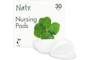 Naty Engångsbröstlappar för ammande mammor, 30 stycken | Perfekta för graviditet och postpartum, växtbaserade material