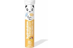 Panda Tea - Hydratation & Énergie - Citron et Passion- 20 Pastilles sans sucre - Electrolyte Ultra Hydratation - Idéale pour le Sport et le Quotidien