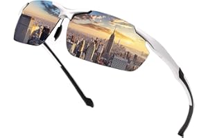 YIMI LJIMI Gafas de sol polarizadas Gafas deportivas 100% protección UV400 CAT 3 CE para hombres y mujeres ciclismo pesca MTB running conducción golf bicicleta deportes al aire libre súper ligero montura