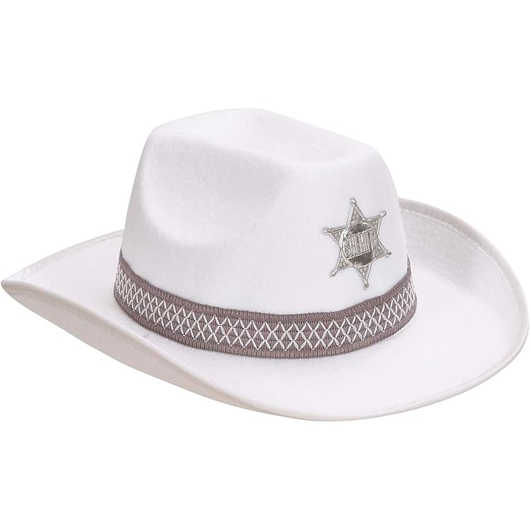 Chapeau Enfant Garcon Chapeau Shérif Noir Rubies - Accessoire Cowboy Cowgirl Enfant 3 Ans Halloween Déguisement Cowboy Chapeau