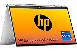 HP Envy x360 2 in 1 Laptop PC 15-fe0008sa - Intel Core i7-1355U Processor- 16GB RAM - 512GB SSD - NVIDIA GeForce RTX 3050 GPU - 15.6 inch Full HD Touchscreen display - Windows 11 Home - Natural Silver