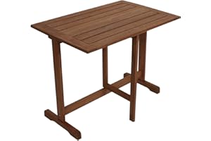 gartenmoebel-einkauf Balkontisch Klappentisch Porto 90x60cm aus Eukalyptus Holz, braun geölt, FSC®-Zertifiziert, Outdoor
