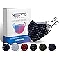 NEEPRO - 100 % Premium Cotton, Reversible, Reusable, Washable, Anti Bacterial Unisex Face Mask with Adjustable Ear Loops…