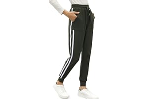 KOJOOIN Pantalon de Jogging Femme de Sport,Pantalon de Survêtement Femme Sweatpants de Course léger avec Poches Pantalon Décontracté en Coton
