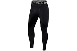 PowerLayer Boys' Running Football Tights Compression Base Layer Leggings