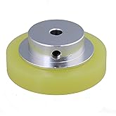 Yibuy Aluminium Silikon Encoder Rad Meter Rad für Rotary Encoder 50 x 6