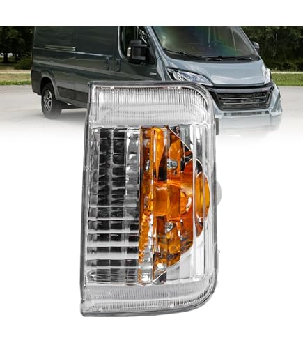 Left Side Wing Mirror Indicator Lens For Fiat Ducato & Citroen Relay (2006+) - Includes FREE 5W Bulb By Seintech