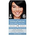 Tints of Nature 1N Natural Black Permanent Hair Dye, Nourishes Hair and Covers Greys, Ammonia-Free, 130ml