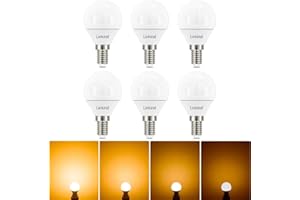 ‎LINKIND Linkind E14 Dimmbar 4.5W Golf P45/G45 Lampe, ersetzt 40 Watt, 2700K Warmweiß E14 LED mit 470Lm Helligkeit, dimmbar E14 Energiesparlampe, 6 Stück
