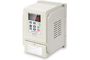 YOSOO HEALTH GEAR Motor Speed Controllers, AC 220V 4KW Motor Speed Controller Single Phase VFD Speed Controller for 3 phase 4kW AC Motor