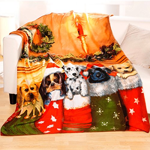 Preisvergleich Produktbild Fleece-Decke "Weihnacht"