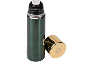 FARM COTTAGE BRANDS 750ml Shotgun Cartridge Shape Green Thermos/Vacuum Flask - Keep Your Drinks hot or Cold