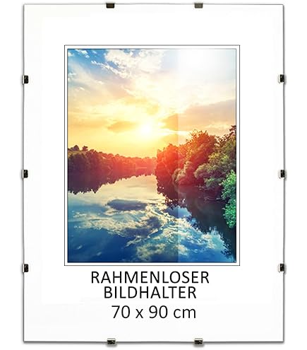 Cornice Per Poster 70x100 Cm - Con Lastra In Crilex E Supporto In Cartone, Ideale Per Casa O Ufficio - Foto 5