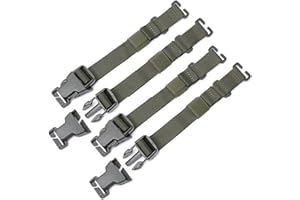 COZERI Lot de 4 systèmes tactiques Rush Animal - Accessoires Molle - Sangle de hanche - Bretelles de sac à dos Molle portables - Accessoires polyvalents pour les activités de plein air telles que le