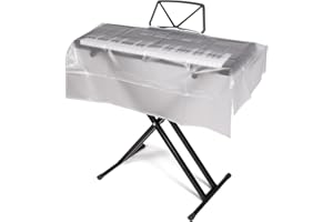 REMAGIC Keyboards Cover, Piano Keyboard Dust Cover 88 Key, Transparent Piano Music Keyboard Dirt Proof Cover with Zipper Opening, Electric/Electronic Keyboard Waterproof Cover, Protective Keyboard Cover