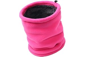 TAGVO Scaldacollo in Pile, Sciarpa in Pile Fodera Spesso Invernale, Scaldacollo Elastico Scaldacollo da Sci Antivento, Cappello Passamontagna Maschera per Uomo e Donna - Taglia Universale