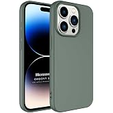 Microsonic Kılıf Apple iPhone 15 Pro i&ccedil;in Groovy Soft Koyu Yeşil [iPhone 15 Pro ile Uyumlu Kılıf - Koyu Yeşil]