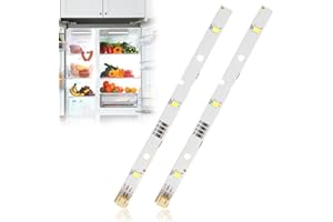 YEAHBOOM 2 Stück LED-Lichtleiste für RONGSHENG/HISENSE-Kühlschrank,Lichtleisten für Kühlschrank,Ersatz-Kühlschranklampe Kompatibel,Beleuchtung für Rongsheng/Hisense E349766 MDDZ-162A 1629348 DC12V