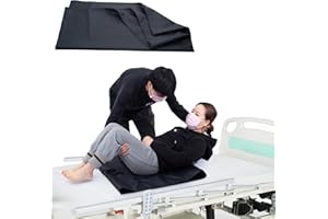 LOSCHEN] Teloni scorrevoli per il trasferimento dei pazienti, teloni scorrevoli per sostenere il trasferimento degli anziani (61 x 40,7 cm), colore nero