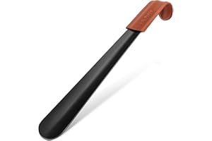 NINEMAX Calzador De Zapatos Largo, Calzador Largo Metalico, 42cm Calzadores con Mango para Personas Mayores Hombre Mujer (Paquet de 1)