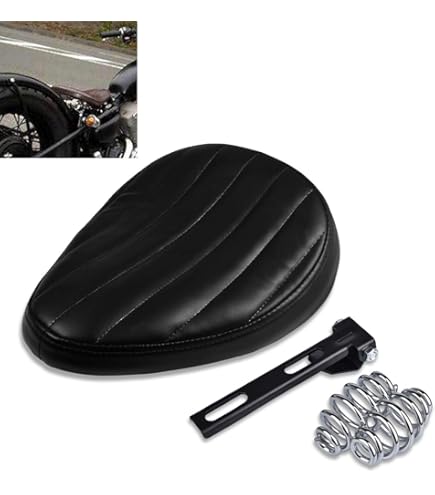 BREDUXSER Zwarte motorfiets Bobber zitting, motorfiets solostoel