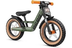 Berg Biky Bicicleta de Paseo con Freno de Mano a Partir de 2 años, neumáticos de Aire, Cuadro de magnesio, 12 Pulgadas, Bicicleta Infantil para niños y niñas, sillín de Altura Ajustable