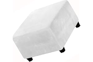 SPEESY Velluto Fodera per Poggiapiedi Quadrata 60x60/40 x 40 ，Copri ottomano per Pouf Elastico Elastico Grande Fodere per Piedi con Fondo Navy Blue (Color : *4, Size : Medium 60-76cm)