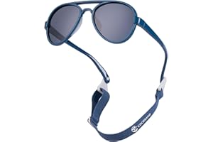 COCOSAND Polarized Baby Sunglasses with Strap Pilot for Toddler Boys Girls Age 0-2 2-6 Years Old
