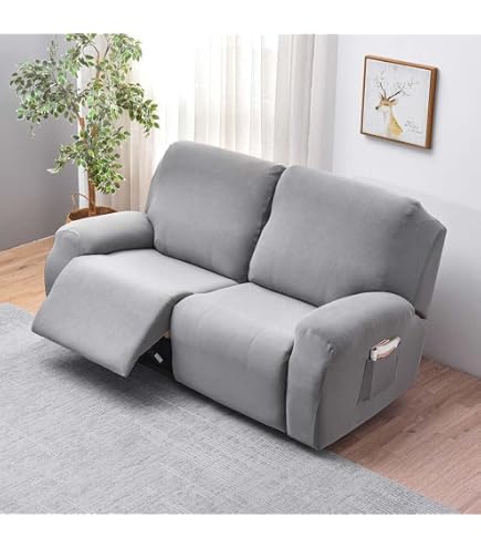 Housse De Fauteuil Relax Matelassée - Lavable, Avec Poches Latérales, Protège Des Taches Et Poils