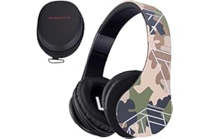 PowerLocus Auriculares para niños, Auriculares Bluetooth para niños, con 85DB Volumen Limitado, Plegable, con Micrófono, Micro SD Slot, Cascos Inalámbricos y con Cable, con Estuche