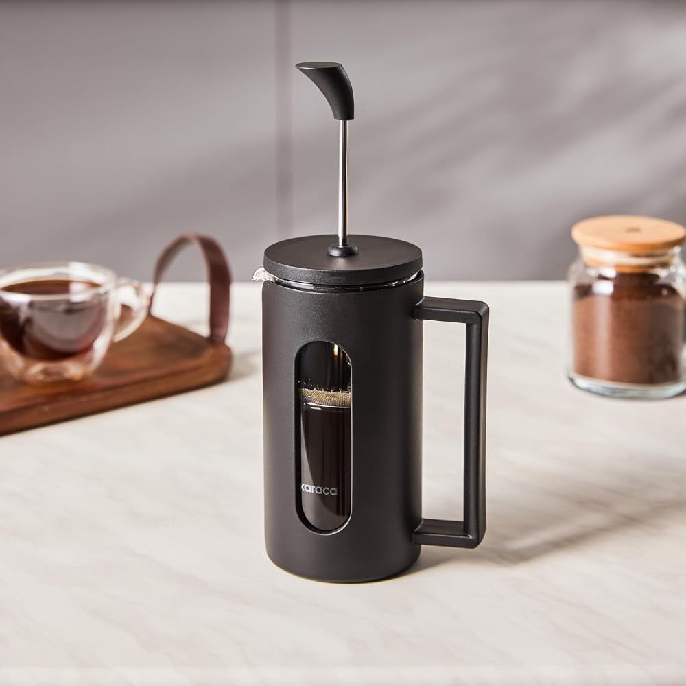 Karaca Leya Kaşık Hediyeli Borosilikat Cam French Press 600 ml