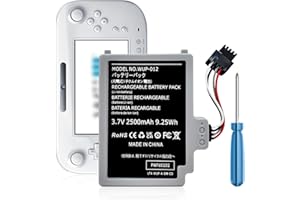 HUAENG WUP-012 - Batteria di ricambio da 2500 mAh, per Nintendo Wii U Gamepad WUP-010 WUP-012 WUP012 con toolkit