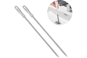 ‎ZENITHFAST 2 Stuck Abflussbürste, Reinigungsbürste DrainCleaner Pinsel Spiral Drain Pipe Reiniqung, verwendet in Badezimmern und Küchenzeilen, ymlanges Haar u und saubere Rohre zu entfernen (45cm)